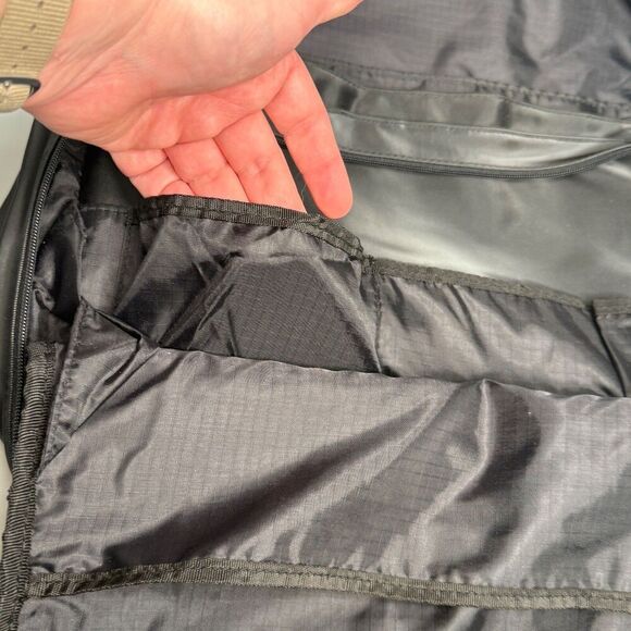 Kenneth Cole Reaction Black Messenger Laptop Bag 14.6” Satin PVC Organizer - Picture 13 of 16